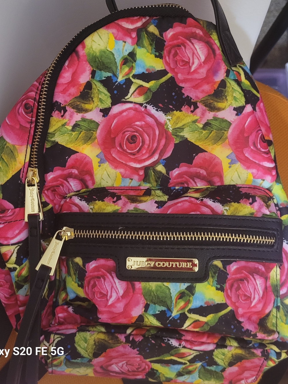Juicy Couture Pink Floral Mini Backpack